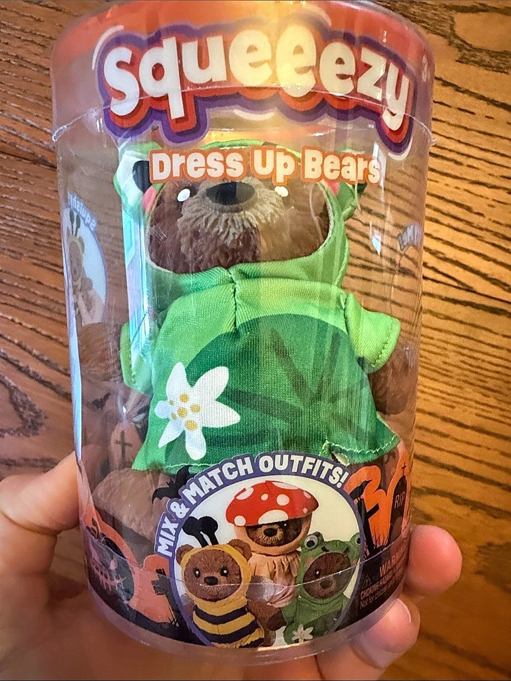 Squeezy Dress Up Bears Squishy Toy NWT